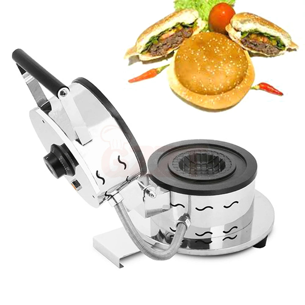 Korea Original Gelato Cake Burger Maker Machine Ice Cream  Fruit Vegetables Salad Meats Round Sandwich Burger Waffle Machine