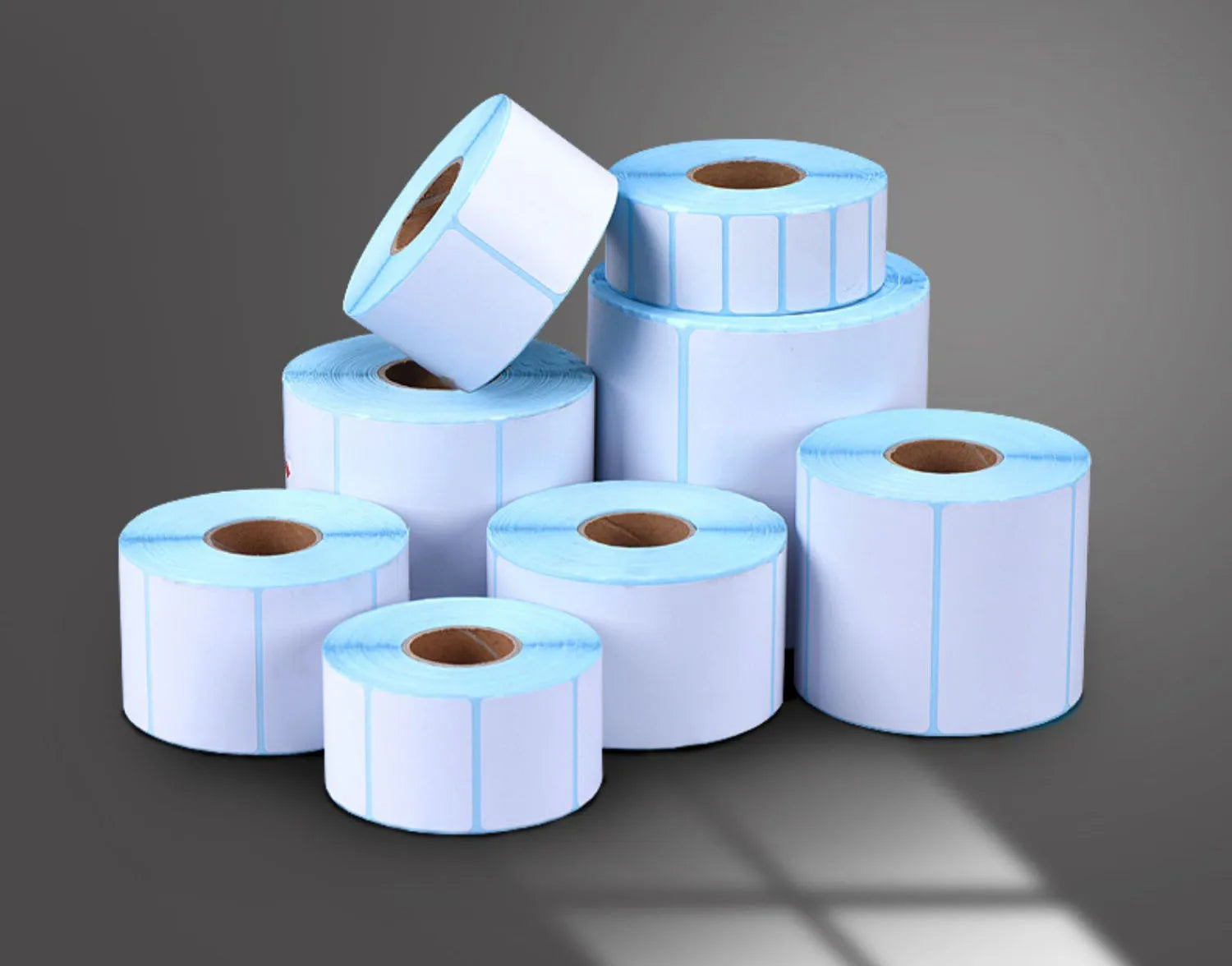 Thermal Water Proof Rolls or Paper Custom Size Custom Colors Adhesive Materials Labels