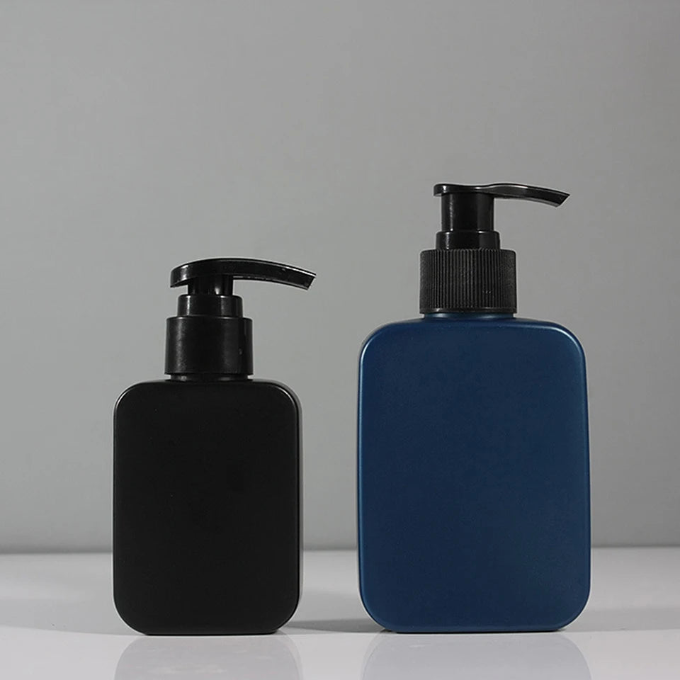 PET Grey 300ml 500ml Personal Care Packaging Plastic Bottle Shampoo and Conditioner Lotion Pump Bottle