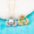 Pe010979 DIY 9-12mm Natural Freshwater Pearl Pendant Accessory 925 Sterling Silver Engagement Jewelry Necklace for Women