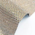 24*40cm DIY Decorative Hot-Fix Self-Adhesive Rhinestone Sheet 4*4mm Glass Diamond Mesh Sticker Flatback for Clothing Garments