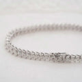 15ctw Marquise Cut CVD HPHT Lab Real Diamond Solid 18k Gold Tennis Bracelet