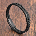 New Arrive Waterproof Multi-Layer Hand Woven Stainless Steel Magnetic Clasp Vintage Charm Unisex Bracelet Gift