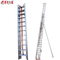 High Quality 3-Section Aluminum Folding Extension Ladder Modern Design Industrial Rescue Ladder at a Good Price