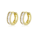 Hot Sell High Quality Fashion Jewelry Hoop Earrings Micro Pave  Zircon Diamond  Earrings Studs Earring for Women