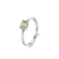 Vintage Oval Zircon & 925 Sterling Silver Engagement Ring Rhodium Plated Wedding Jewelry for Women
