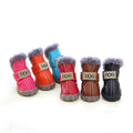 GMTPET Luxury Eco-Friendly Winter Warm Dog Boots PU Material OEM Wholesale Puppy Shoes