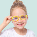 Custom Logo Hot Sale Wholesale Fashion UV400 Color Blocking Light Computer Glasses Anti Blue Light Blocking Glasses Kids