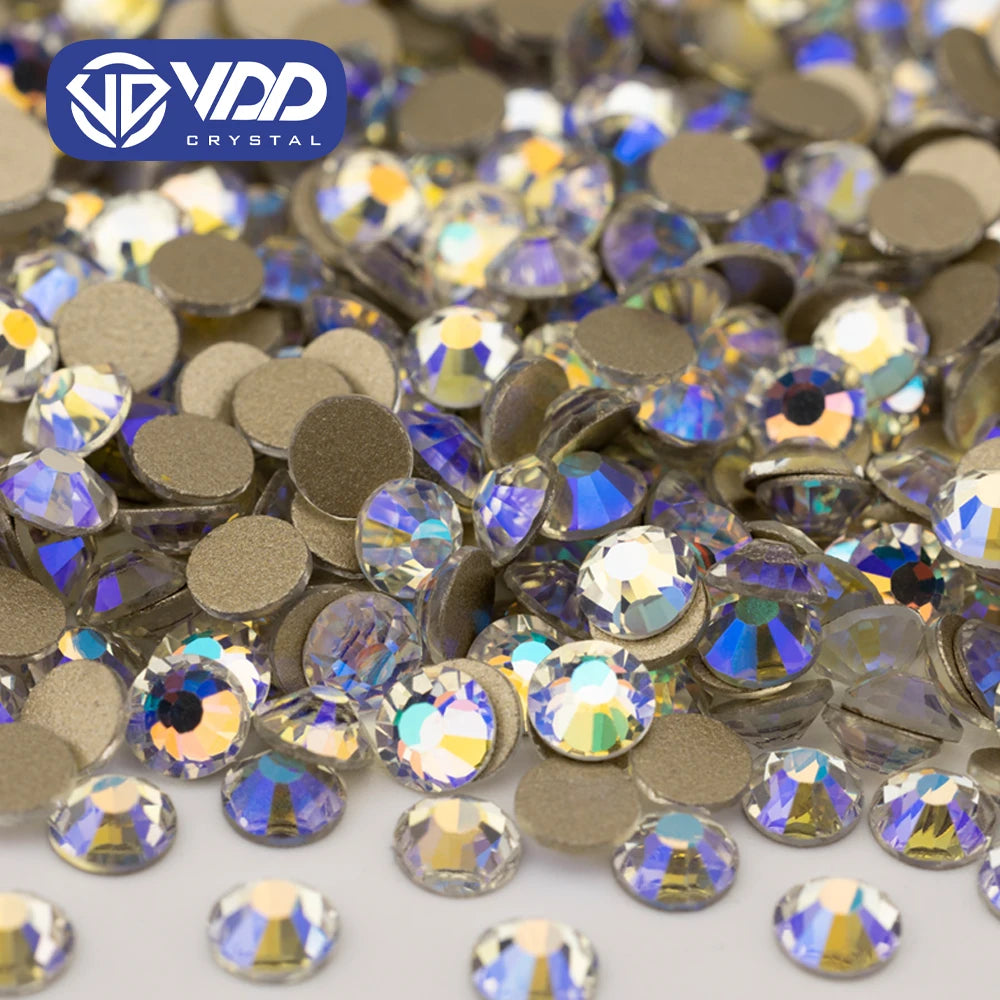 VDD 061 Moon Shadow High Quality Glass Rhinestones Crystal Glod Back Flatback Strass Stones Nail Art DIY Crafts Decorations