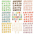 8mm Letter Charms Bulk Enamel Charms for Jewelry Making Alphabet Initial Letter Pendant for DIY Bracelet Necklace W248