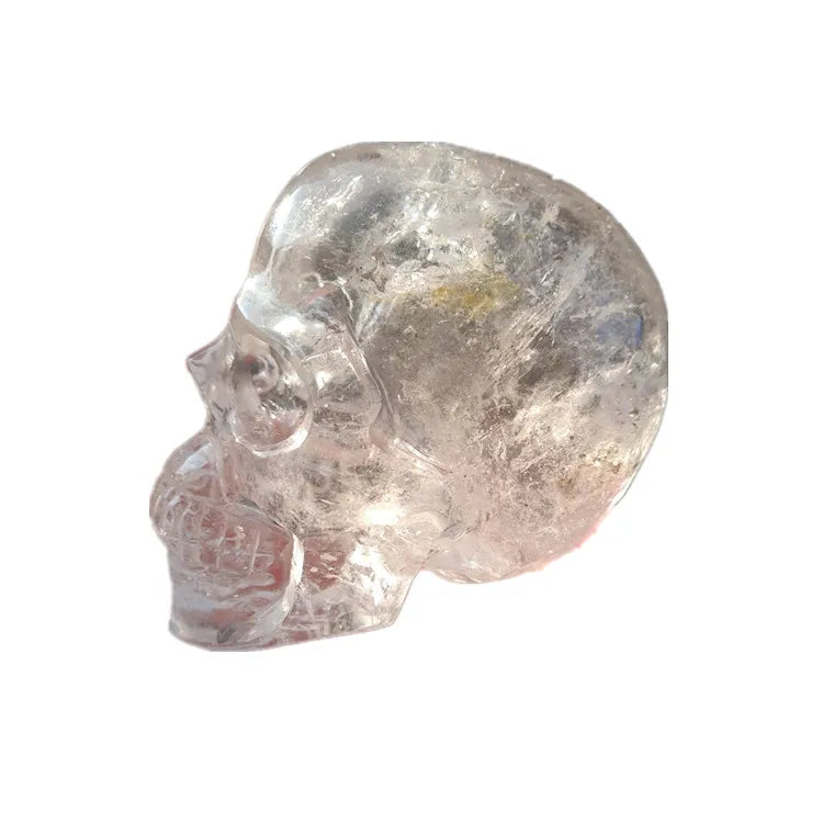 Natural Small 0.5 kg clear Quartz Crystals Skulls Carved Gemstone Semiprecious Stone Skulls Carving Wholesale