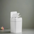 Smart 16L Plastic Rectangular Waste Bin Touchless Household Electronic Trash Can Lid for Indoor Public Use 12L for Paper Basket