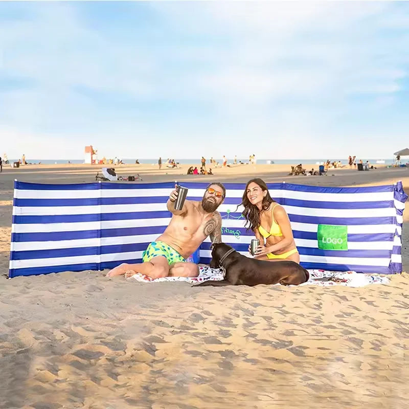 BR Wholesale Soft Strong Material Customized Wooden Poles Outdoor Camping Sun Shade Beach Umbrella Outdoor Furniture Park