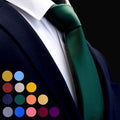 Quality Jacquard Woven Silk Solid Tie for Men 8cm Classic Plain Necktie Red Navy Gold Yellow Ties for Wedding Business