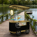 Lightweight Gelato Cart Fully Equipped Ice Cream Cart Durable Frozen Treat Cart