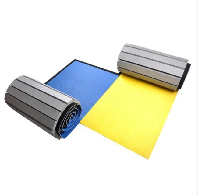 Roll Out XPE Material 4mm Thick Exercise Mat for Wushu Wrestling Rhythmic Gymnastics & Cheerleading 1-20M Length
