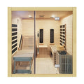 Pure Canada Hemlock Red Cedar Lay Down Two Person Far Infrared Sauna Room