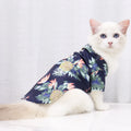 Fashion Fall Modern Polyester Floral Leisure Small Large Dog Pet Cat Shirt Clothes