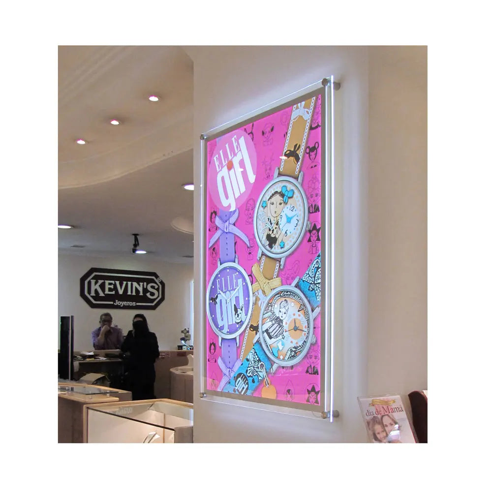 Luxury Commercial LED Crystal Light Box Eco-Friendly Energy Saving Design Low Power Acrylic Display Screen for Advertising