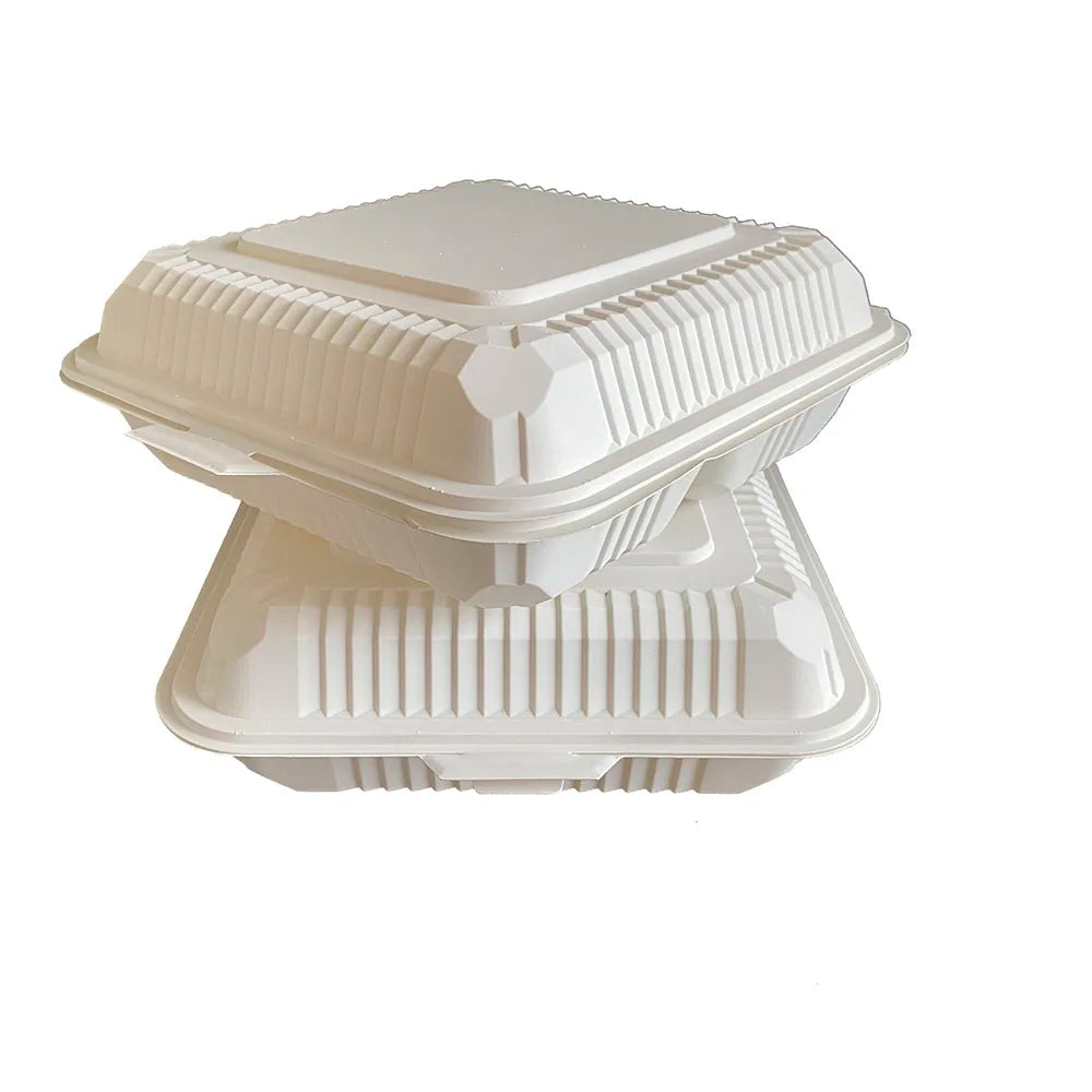 1000ml  Packaging Biodegradable Cornstarch Box Food Container Disposable Biodegradable Corn Starch Food Container