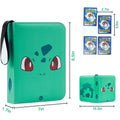 4 Pocket Zipper Card BindersCollectible Trading Card Albums Fits 400 Cards With 50 Removable Sleeves