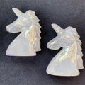 Wholesale electroplated crystal unicorns angel aura clear quartz unicorn for home decoration
