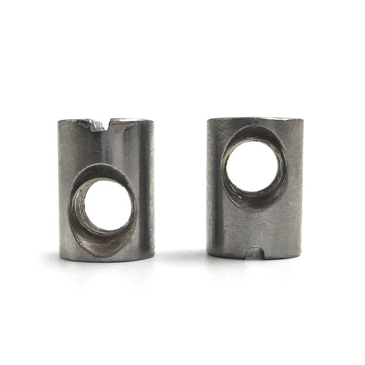 Barrel Bolts Nut Cross Dowel Slotted Fittings Nut for Beds
