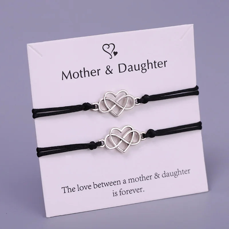 Mother Daughter Grandma Granddaughter Aunt Soul Sister Godmother Tree of Life Pinky Promise Compass Heart Stars Charm Bracelet