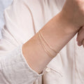 EManco Classic Style 316L Stainless Steel Chain Bracelet Multi-Layer Simple Thin Jewelry for Gift