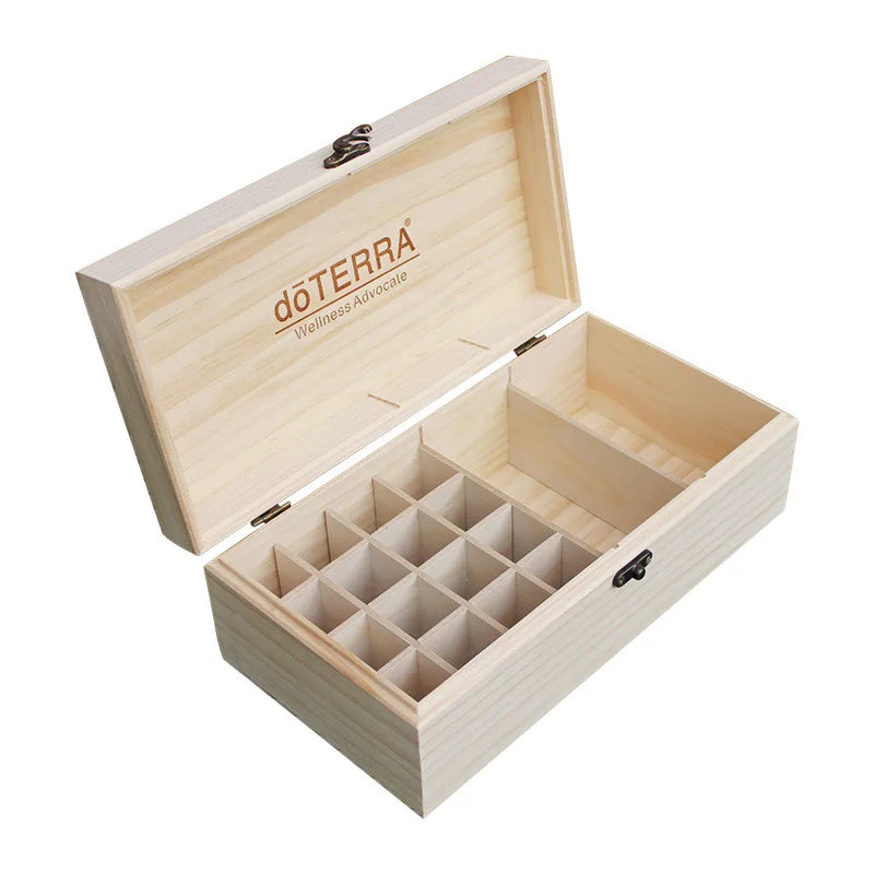Pine Wood Perfume Drawer Polished Rectangle Wooden Gift Box Holder Rack Eco Friendly Essential Oil Packaging Home Decor
