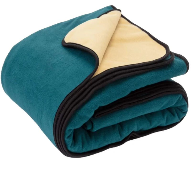 Custom Polar Fleece Waterproof Pet Dogs Bed Cover Blanket for Picnic Camping