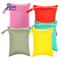 30*40cm Double Pocket Cloth Handle Solid Color Washable Waterproof Travel Storage Bag Wet Dry Separation Diaper Bag Wet Bags