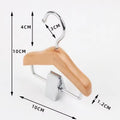 Win Win Custom Logo Wooden Pet Hanger with Clips for Dog & Cat Single Tier Living Room & Wardrobe Use