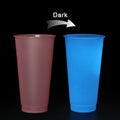Printing Cup Plastic Machinecups Glow in the Dark Reusable Bubble Tea pp Luminous Plastic Cup