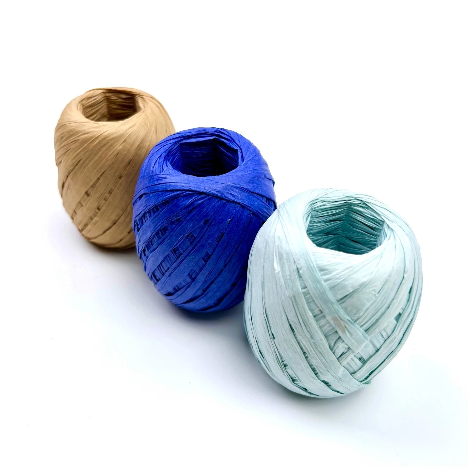 2022 Hot Selling Coloured Egg Shape Paper Raffia Yarn Ribbon Decorative Crochet Packaging Ropes