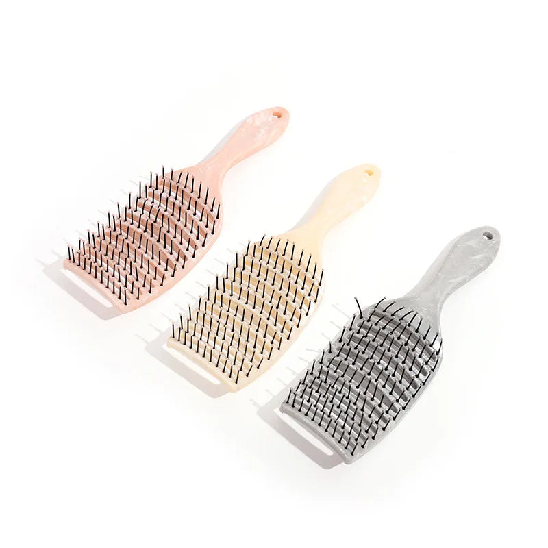 Gmagic Hair Brush With Print Small Wholesale Detangling Wet Dry Flexible Hair Brush Vent Hair Brushes Combs for Women