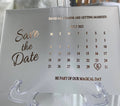 Rose Gold Stamped 3mm Thickness Frosted Acrylic Save the Date Card