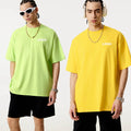 180G Summer T Shirts Custom Printing Embrodiered Puff Logo 100% Cotton T-Shirt Solid Cool Feeling Oversized T Shirts