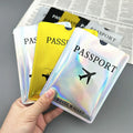 Custom Cross-Border Anti-Magnetic Aluminum Foil Cover Gold Silver Black Printed Map Style Passport Holder Anti-Theft Card Holder