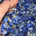Natural Tumbled Stone Gravel Carved Lapis Chips with Angel Theme Healing Quartz Crystal for Home Decoration Feng Shui Style Gift