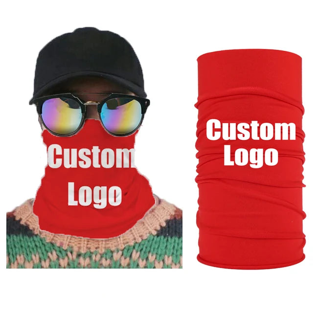 Wholesale Promotional Custom Logo Breathable Tube Seamless Polyester Bandana Scarf for Biker Motorcycle Outdoor Sports No