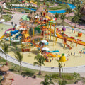 A Fully Equipped and Multifunctional Fiberglass Water Park That Can Be Used on Land