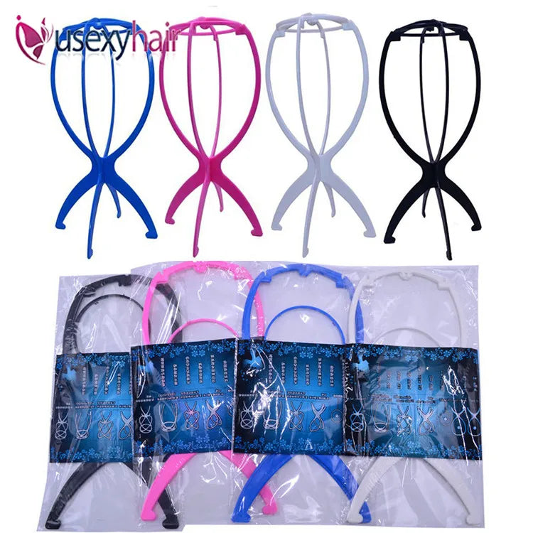 Plastic Wig Stand for Wig Display Folding Wig Holder