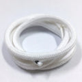 Factory Supply Eco-Friendly Braided Cotton+Polyester Macrame Cord Transparent Plastic Tips Drawcord for Home Textile Bags Shoes