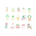 Cute Decorative Custom Two-tone Gift Elk Deer Christmas Tree Hat Shaped Paper Clip Funny Paperclips Bookmark Planner Xmas Clips
