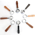 51mm 54mm 58mm  2 Blades Stainless Steel Wood Handle Espresso Bottomless Coffee Tamper Portafilter