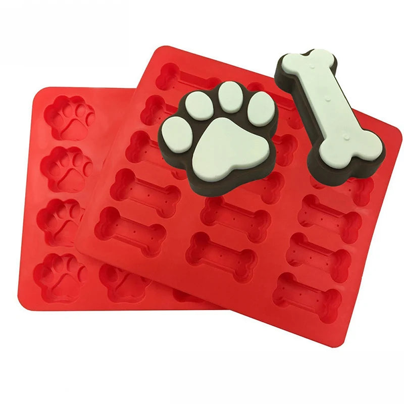 Wholesale Custom BPA-Free Silicone Dog Bone Cake Mold for Making Chocolate Candy Biscuits Comes with OPP Bag Packaging