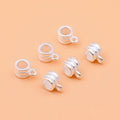 Personalized 925 Sterling Silver Wheel Tube Bead with Loop for Bracelet Necklace Making Wholesale