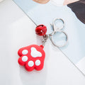 Keychain Creative Cute Dog Cat Paw 3D Cartoon Animal Soft Silicone Car Accessories Handbag Decor Jewelry Gift Key Ring