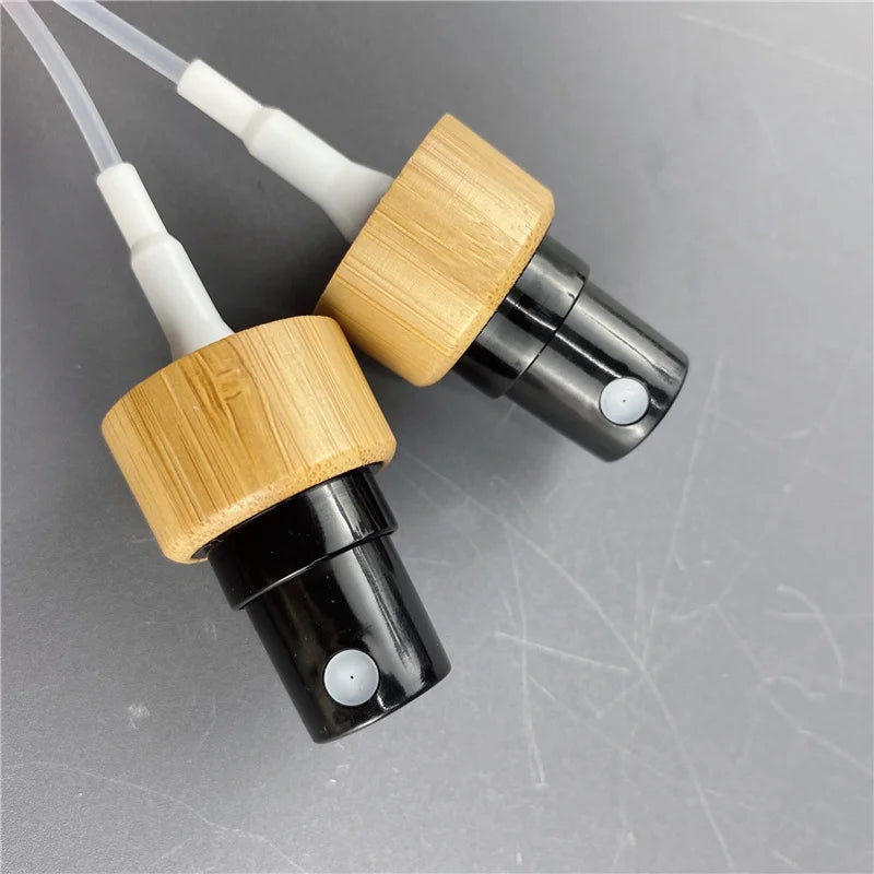 Eco-friendly 18-410 18mm 20 mm 24mm Bamboo Cap 20 mm Spray Pump Bamboo Cap for Cosmetic Bottle Use